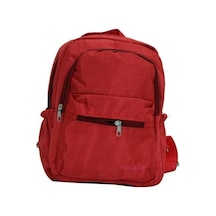 Escape Okul Sırt Çantası İlkokul Çanta 4 Adet Bölmeli Su Geçirmez Unisex 28x35x12 Cm Kırmızı