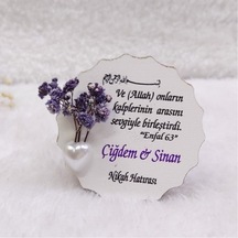 Dualı Ahşap Buzdolabı Nikah Şekeri Magnet(30 Adet)