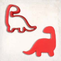 Brontosaurus Dinozor Kurabiye Kalıbı Şekillendirici Kopat KIrmızı