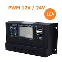 10A Pwm 12/ 24 Volt Şarj Kontrol Cihazı