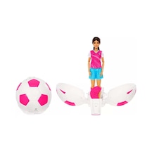Yuvarla Ve Ortaya Çıkar Futbolcu Bebek Ve Aksesuarları, Esmer Moda Bebek, 8 Sürpriz Ve Futbol Topu Kılıfı