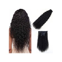 Yoğun Dalgalı 7 Parça Görünmez Yarım Ay Set %100 Gerçek / 60cm - Zmff-582538 Çok Renkli