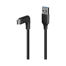 Lindy Lın-32017 0.5 Mt Usb 3.2 Straight Type C To Right-angled Usb-c 10gbps Kablo