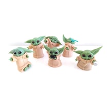Star Wars 3D Baby Yoda Mini Figür Seti Oyuncak 6 CM