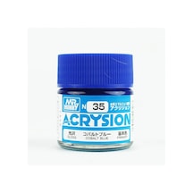 Mr.hobby N-035, 10 Ml. Cobalt Blue Acrysion Maket Boyası Standart