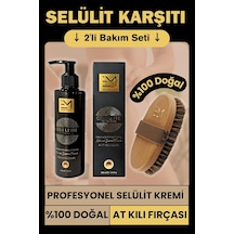 Em Amanos Beauty Selülit Kremi 200 ML + Selülit Karşıtı Doğal At Kılı Fırçası