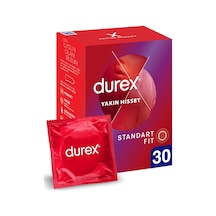 Durex Yakın Hisset İnce Prezervatif 30'lu, Standart Fit Sku: Smg8690010387653