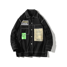 Pasifix Erkekler İçin Uzun Kollu Gömlek Ceket 001