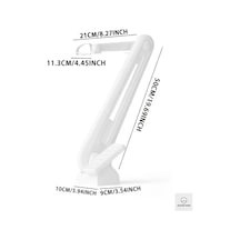 Willowhaven Beyaz Tuvalet Kapağı Açacağı Temassız Hijyenik Dayanıklı Plastik Beyaz