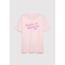 Mavi - Barbie Baskılı Pembe Tişört 7610455-90773