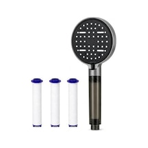 Filtreli El Duşu Seti, 6 Fonksiyonlu Yüksek Basınçlı Model, Su Tasarruflu Açık Bej