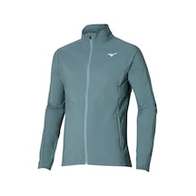 Mizuno Premium Warm Jacket Erkek Yağmurluk Gri