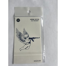 Melek 11x8 Cm Yarı Kalıcı Geçici Dövme Yapıştırma Dövme