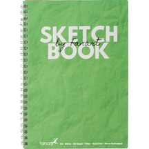 Fanart Academy Sketch Book 120 Gr Spiralli 50 Yp A5 Yeşil 8673