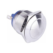 Alkatronik 16mm Metal Panel Montaj Yuvarlak Kafa Push Buton No Dc 6a 12v Ac 3a 250v Ip67 Su Geçirmez Düğme 1