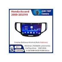 Honda Accord 2009 2015yıl Carplay 9inç 4/64gb Multimedya