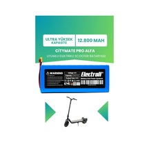 Citymate Pro Alfa Uyumlu Batarya Ultra Yüksek Kapasite 48v 12.800mah Elektrikli Scooter Bataryası Çok Renkli