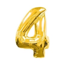 Gold Folyo Balon 1 Rakamı4 Sarı