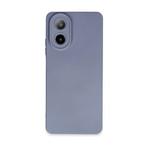 Oppo A38 Kılıf Nano İçi Kadife Silikon - Gri -