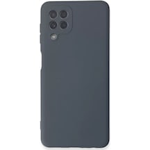 Newface Samsung Galaxy A22 Kılıf Nano İçi Kadife Silikon - Gri