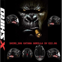 Shiro Fullface Katana Gori Motosiklet Kaskı Kapalı Grafik