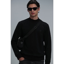 Lufian Yarım Balıkçı Siyah Erkek Sweatshirt 112030127 001