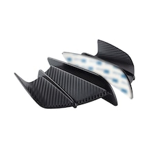 Lemestar Motosiklet Abs Aerodinamik Kanat Flaps - Siyah Mat Rengi - Evrensel Uyumlu Modifikasyon Aksesuarı Siyah