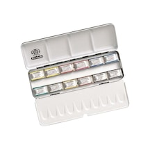 Schmincke : Horadam Aquarell Sulu Boya Seti 12 X Tam Tablet Metal Kutu
