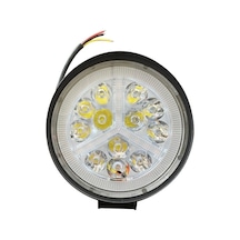 Beyaz Sarı Led Çakarlı Yuvarlak Off Road Sis Farı Çalışma Lambası 12-24v