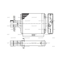 Opel Vectra 1995-2003 Radyatör Kalorifer 1843107-1843215
