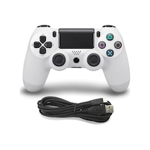 PS4 Uyumlu V2 Kablosuz PS4 Uyumlu Kol Beyaz Joystick