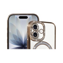 Apple İphone 17 Joke Simli Magneticsafe Kılıf - Gold 0.2M-Çok Renkli