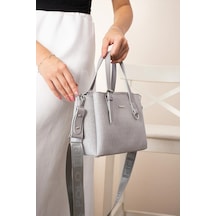 Just Polo Kadın El Ve Omuz Çantası Yeni Sezon Shoulder Bag Ebat : 18 X 25 Cm Gri