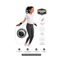 Erdem Kıds Kız Çocuk / Kadın Cepli Yüksek Bel, Günlük, Koşu, Yürüyüş, Yoga, Spor, Atletik, Egzersiz, Fitness Tayt Siyah Siyah