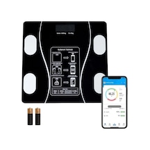 Dijital Baskül Yağ Ölçer Fonksiyonlu Akıllı Baskül Bluetooth Bağlantılı Tartı