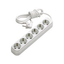 Makel Eko MGP382 6'lı Topraklı Grup Priz 2 Metre Beyaz