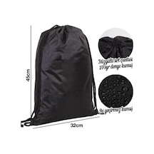 Voleybolcu - İpli Sırt Çantası - Spor - Günlük - Okul 35 45cm One Size Bll2719 Siyah