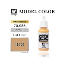 17 Ml. 18 Flat Flesh-matt Model Color Serisi Maket Boyası, Vallejo 70955 Standart