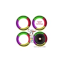 Poke PK-6051 Pixel Ledli 20 CM Animasyonlu Hoparlör Kapağı İçi Boş 4 Adet