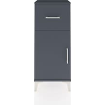 Arges Komodin Tek Raflı Tek Çekmeceli Tek Kapaklı 44x30x106 Antrasit-antrasit Antrasit