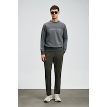 Lufian Erkek Cooper Sweatshirt 112030177 Koyu Gri Koyu Gri
