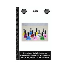Premium Koleksiyonluk Anahtarlık Anahtar Aksesuarı,kiss,love Zil Anahtarlik
