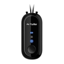 Pazly Mini Hava Temizleyici Boyun Asılı, Hızlı Temizleme, Siyah Kordonlu, Ayarlı Hız, 700mah Pil, Taşınabilir, Mini Hava Pu Siyah