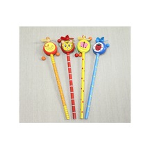 10 Adet Ahşap Figürlü Kurşun Kalem 22 Cm Boy, Dekoratif Masaüstü Kalem, Wooden Pencil, Alk1213 Model