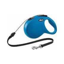 New Classic Otomatik İp Köpek Gezdirme Tasması Medium 8 Mt Mavi