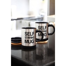 Yazılı Mug Kupa Karıştırıcı Özelliği Ve Paslanmaz Çelik Diğer