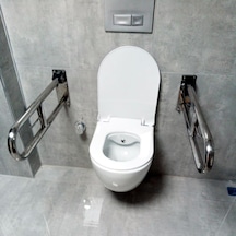 Engelli Tutunma Barı Tuvalet Kağıtlıklı Banyo Wc Paslanmaz Mat Sa