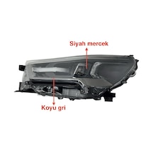 Toyota Hılux Revo Sol Far Mercekli/içi Koyu Gri/siyah Mercek H