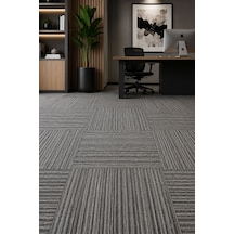 Karo Halı City 620 1 Karo: 50 X 50 Cm 1 Paket: 5 M² Gri