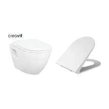 Creavit Tp325 Asma Klozet + Yeni Slim Yavaş Kapanır Kapak Kc5000-